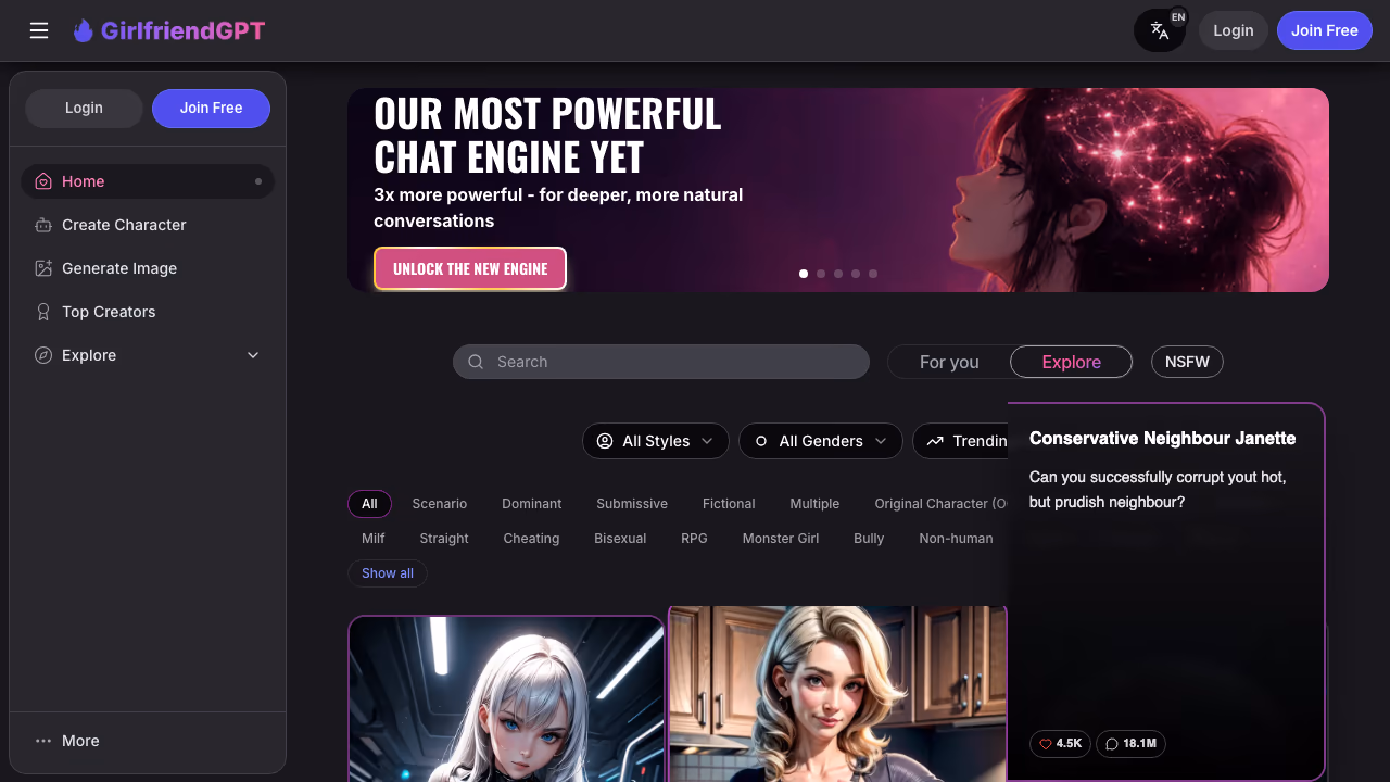 GirlfriendGPT screenshot