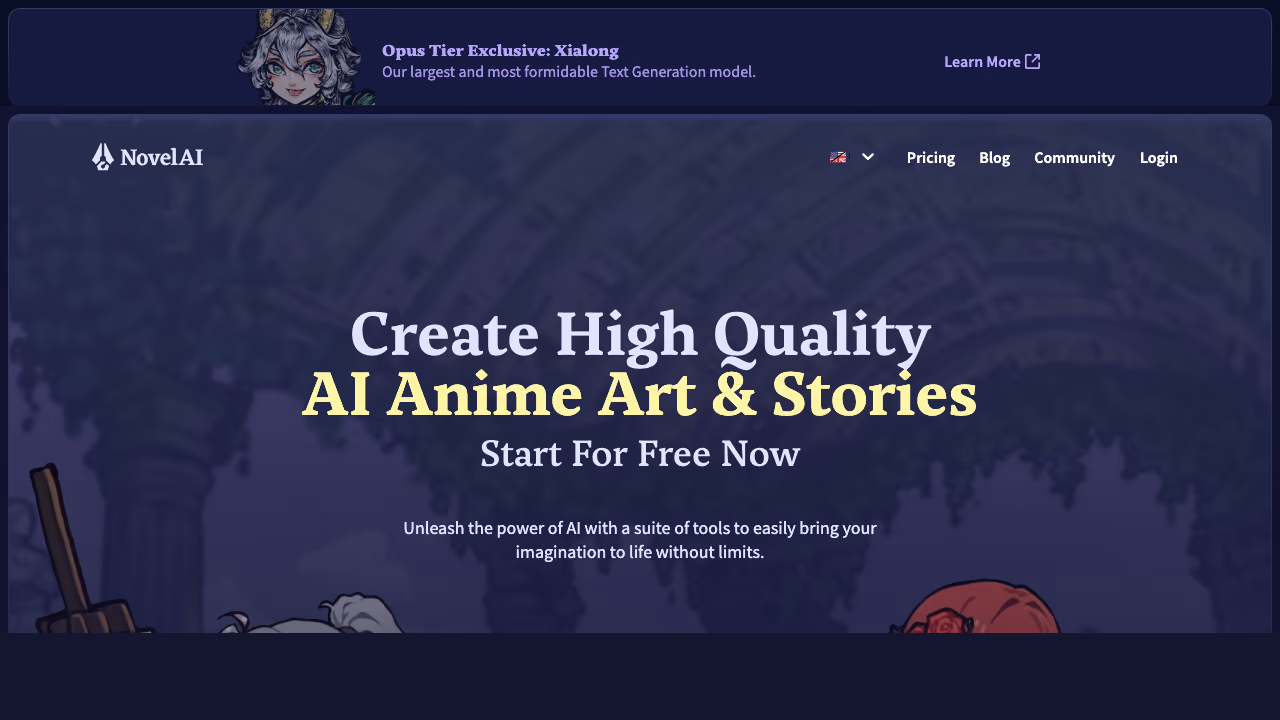 NovelAI screenshot