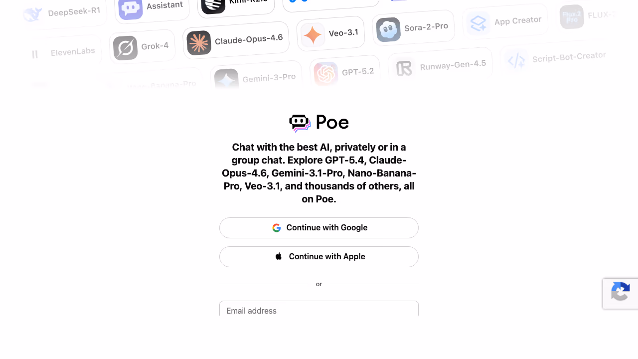 Poe by Quora screenshot