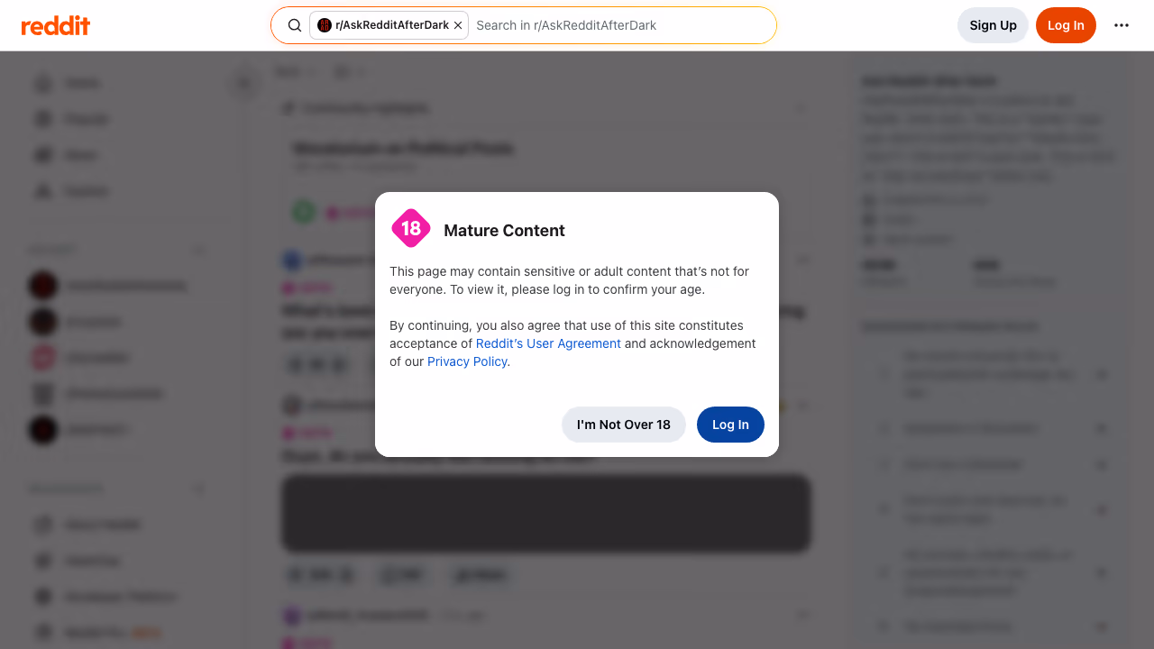 r/AskRedditAfterDark subreddit screenshot