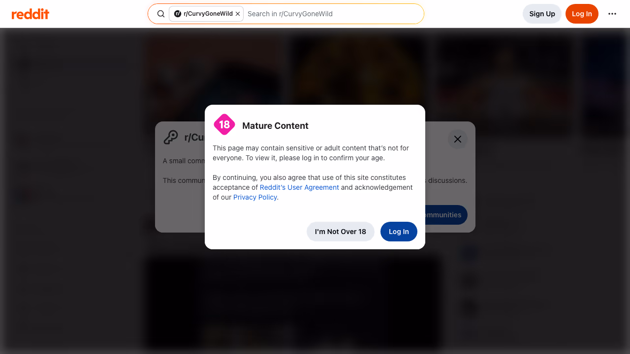 r/CurvyGoneWild subreddit screenshot