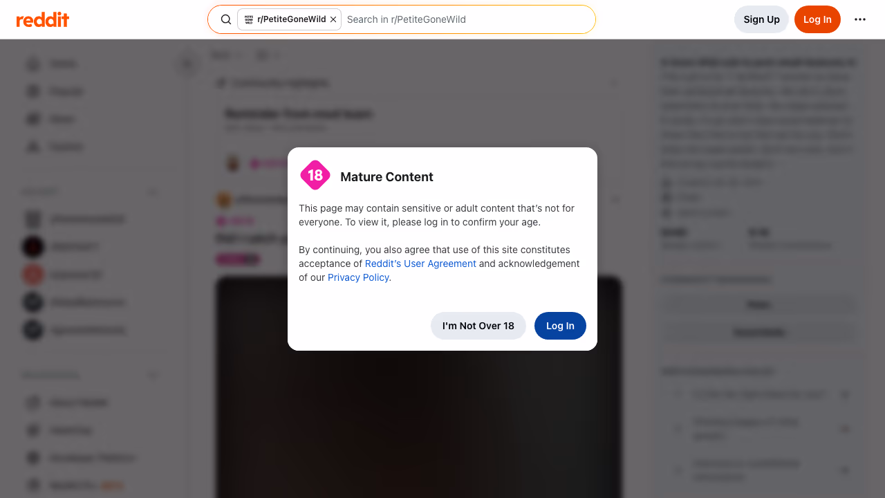 r/PetiteGoneWild subreddit screenshot