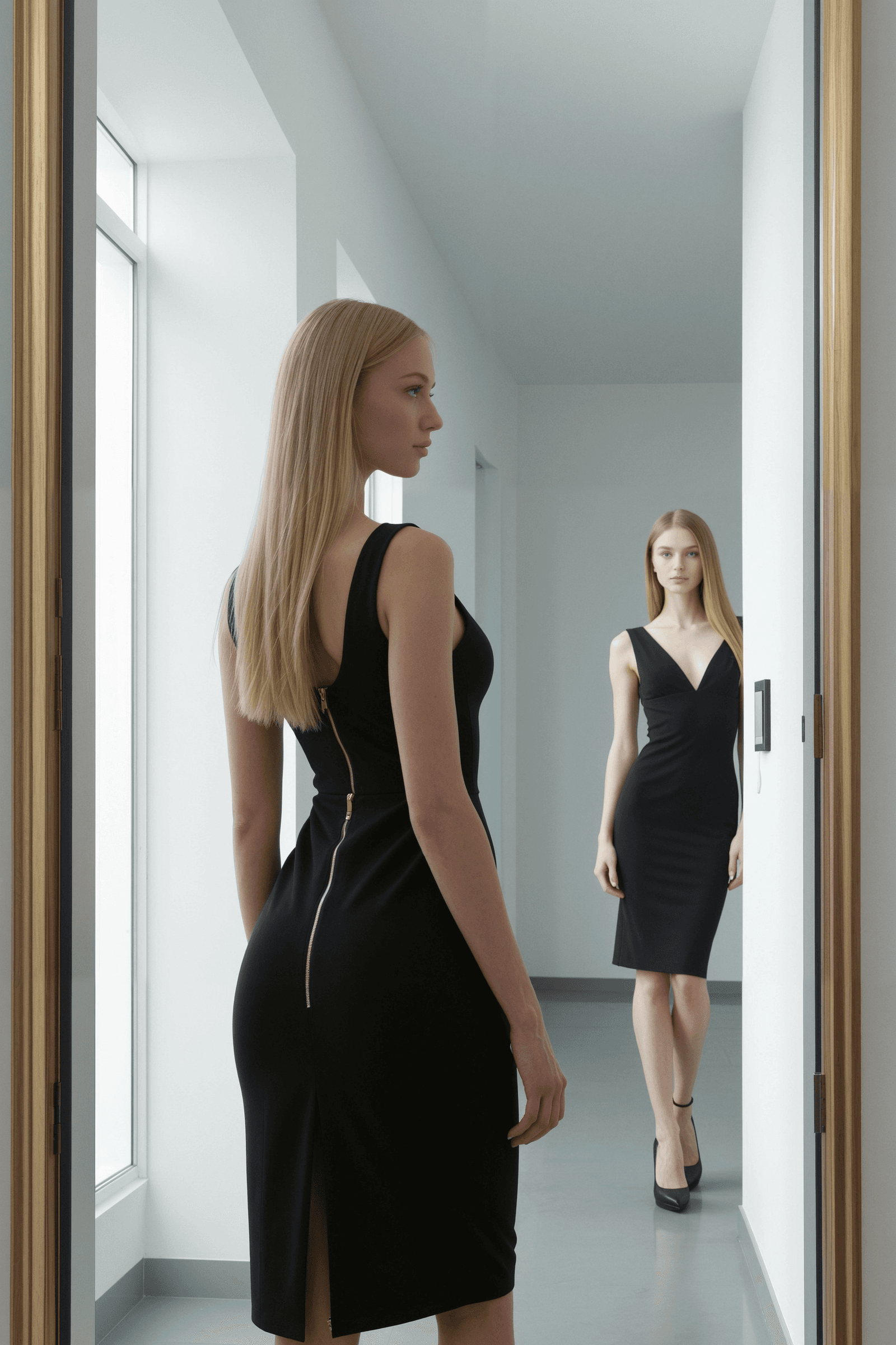 Alexandra's Gilded Reflection Ignites