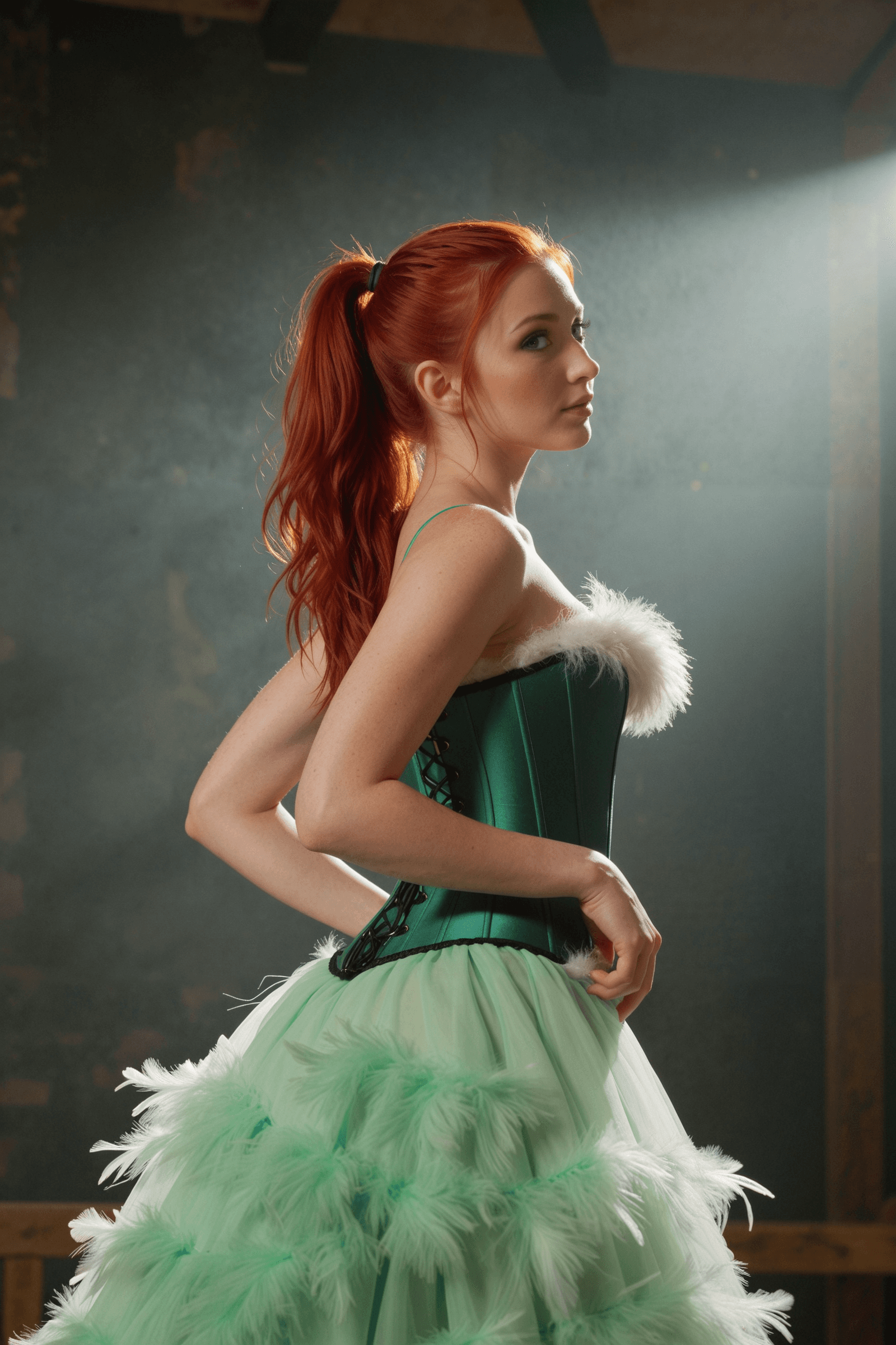 Emily's Featherlight Debut Temptation