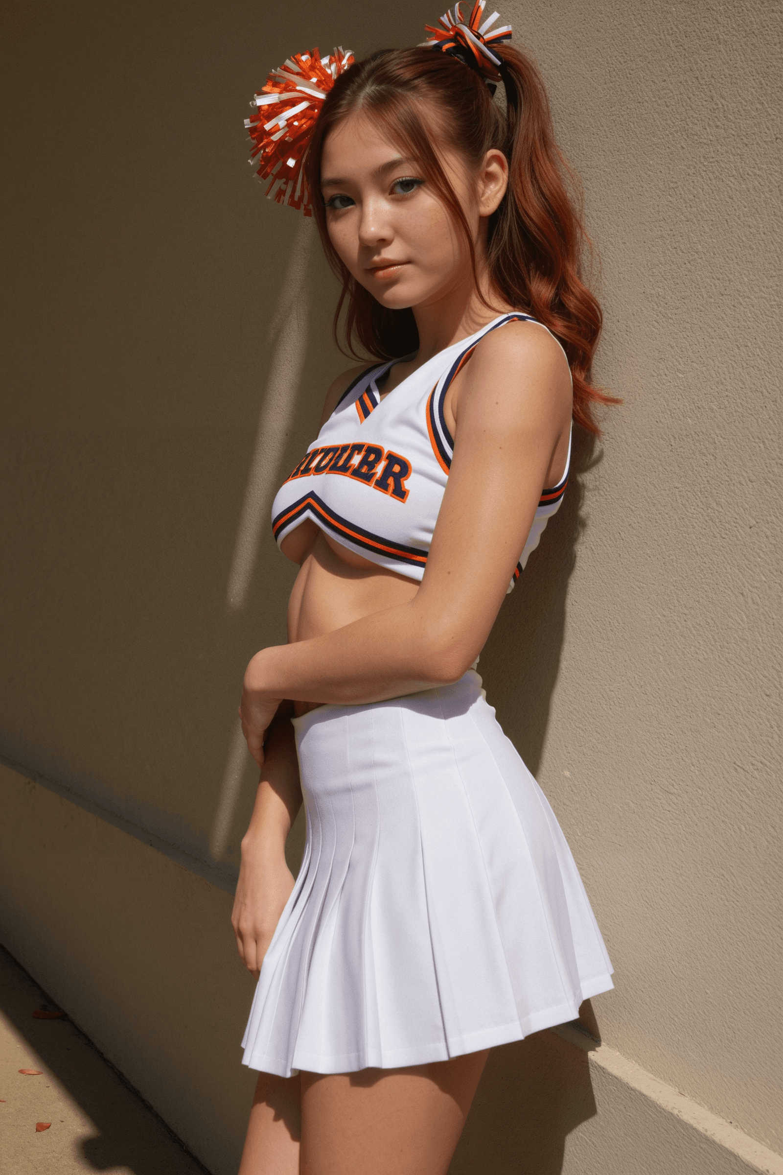 Irene's Shadowed Bleacher Tease