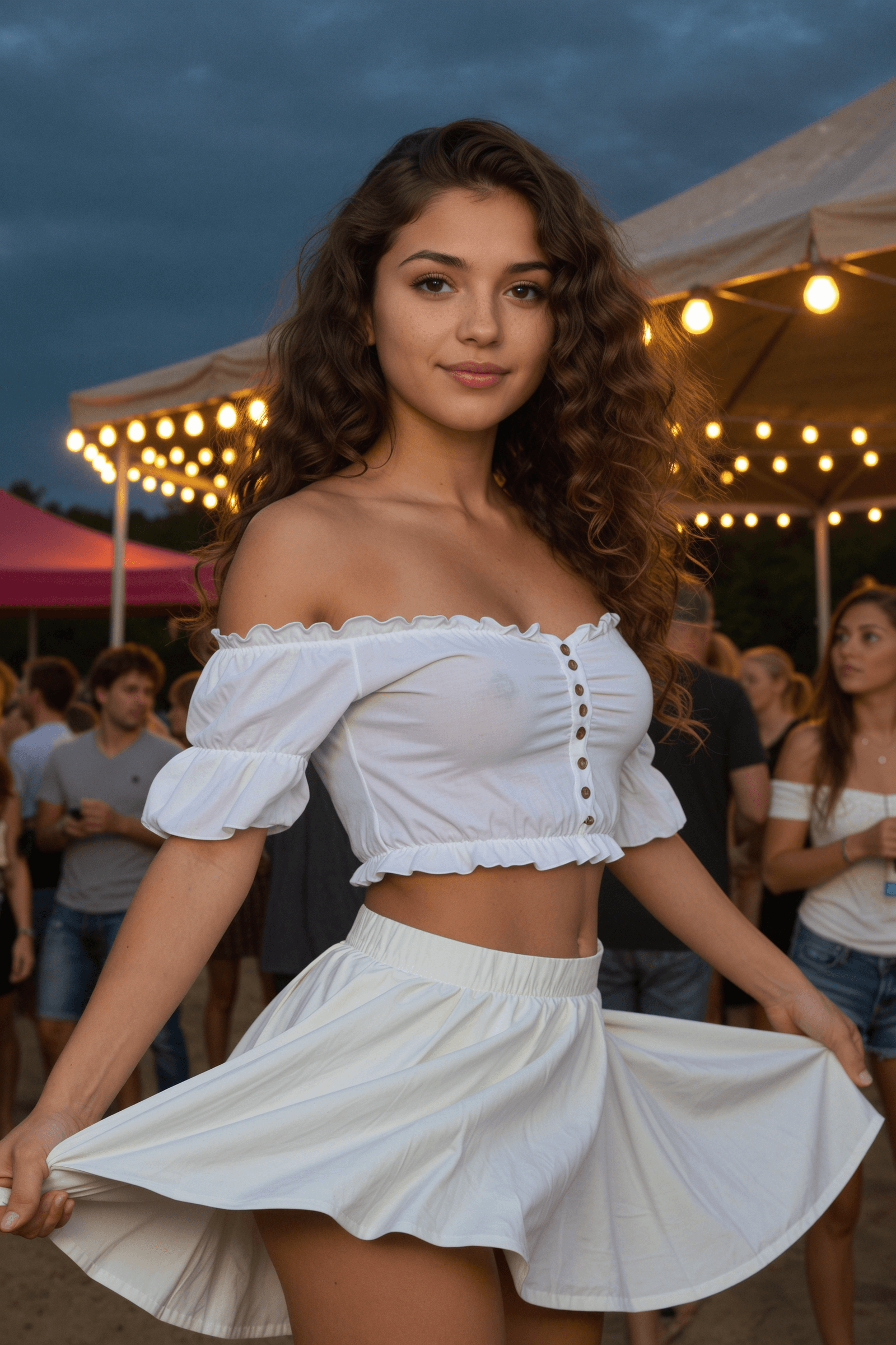Isabel's Teased Festival Feather Chase