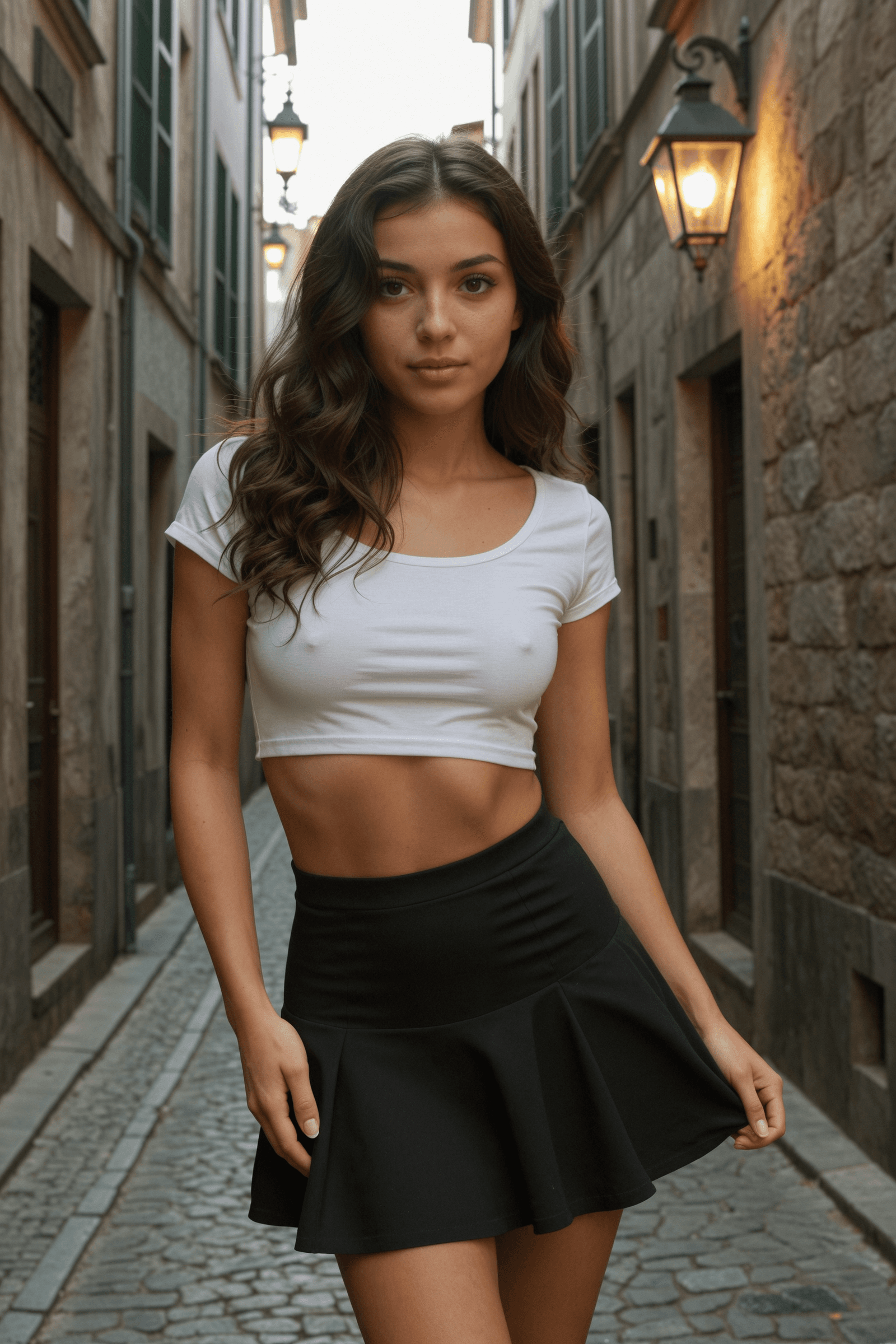 Julia's Flickering Alley Glimpse