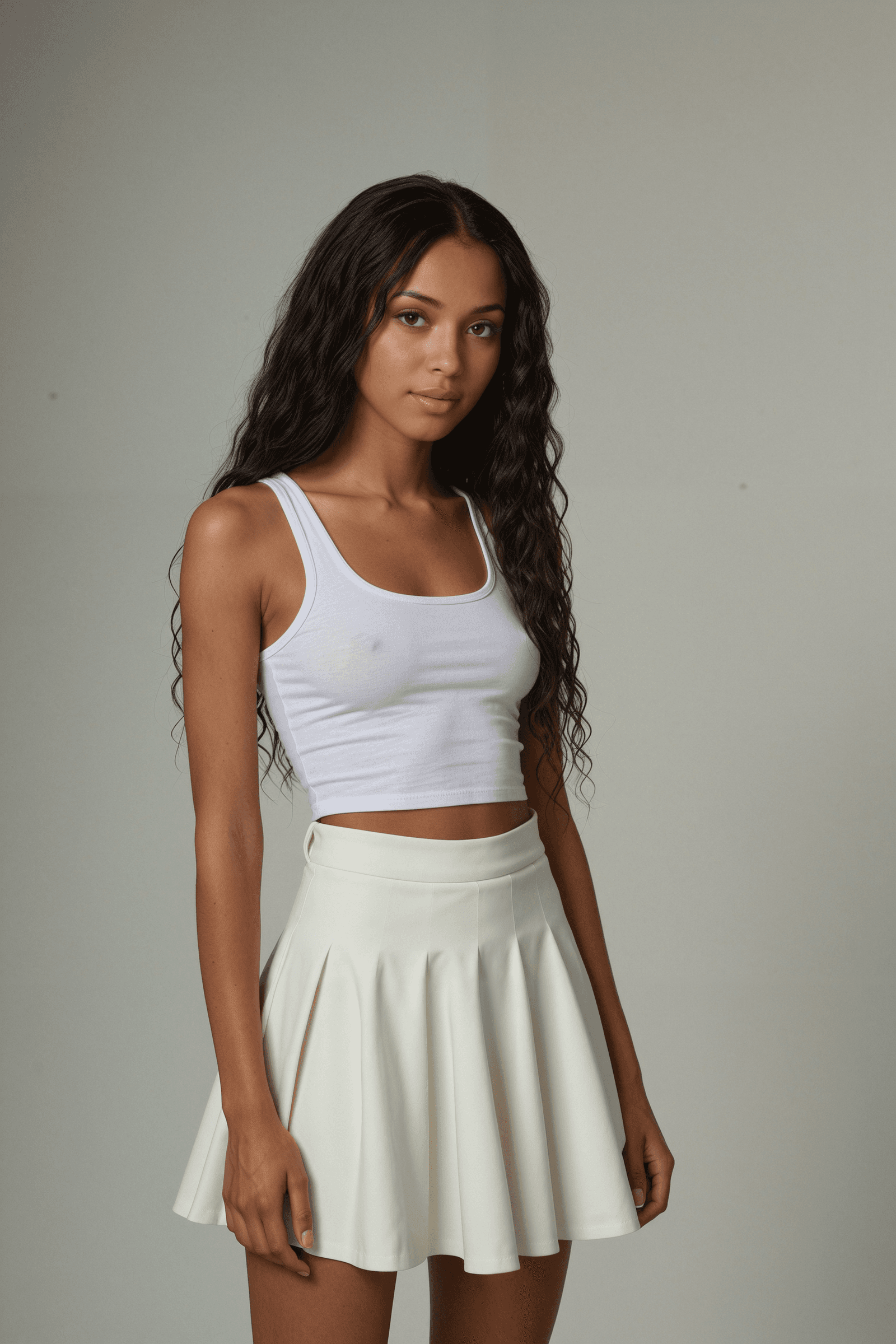 Lara's Unveiled Contours