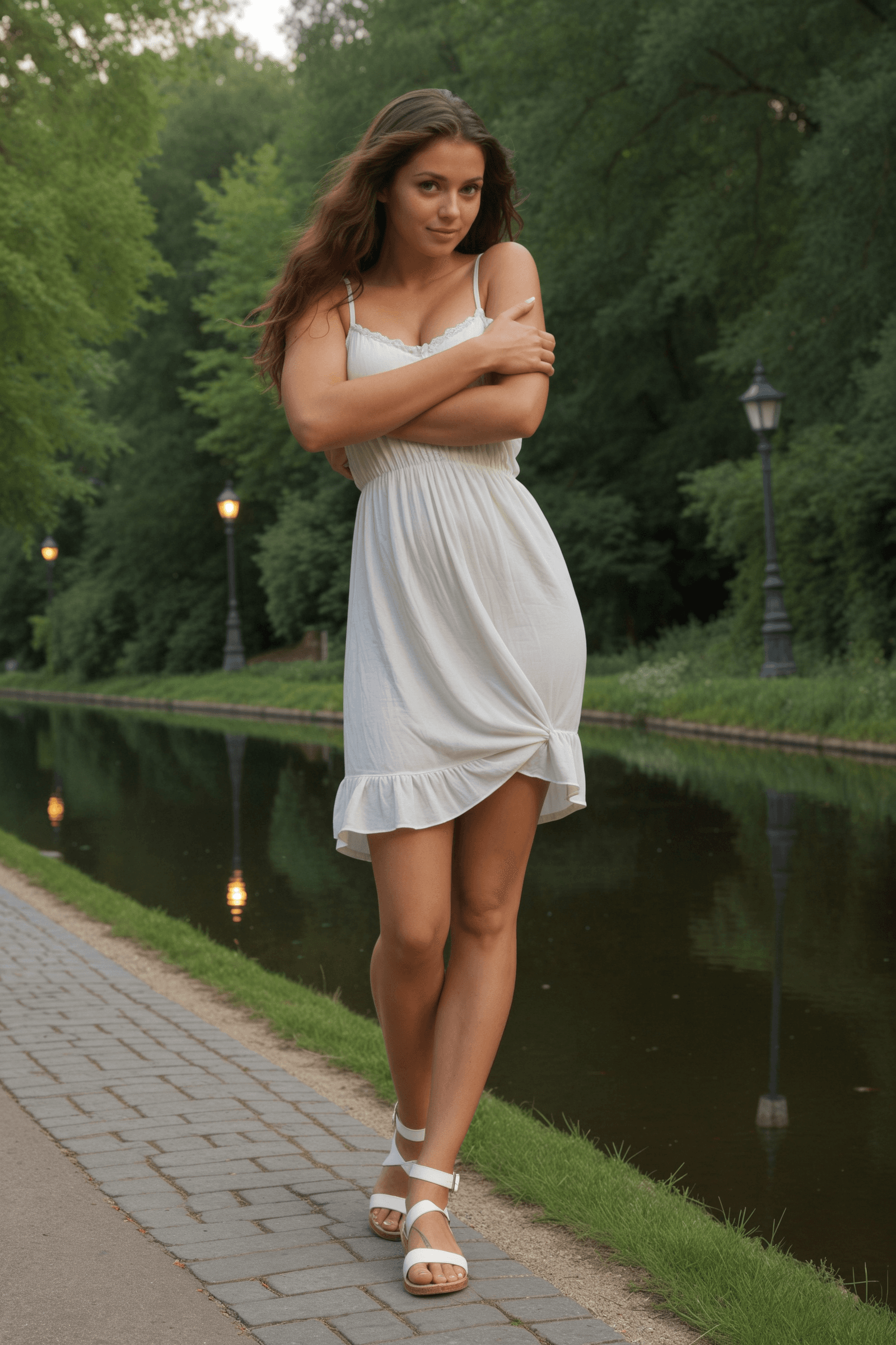 Lotte's Dusk Canal Tease