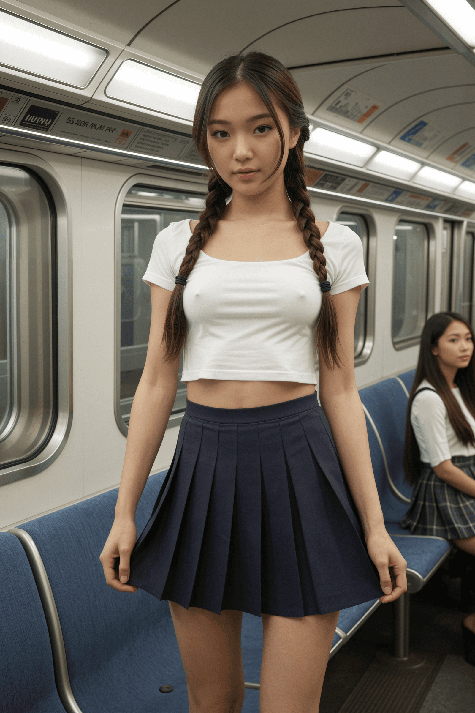 Su-Jin's Subway Tease
