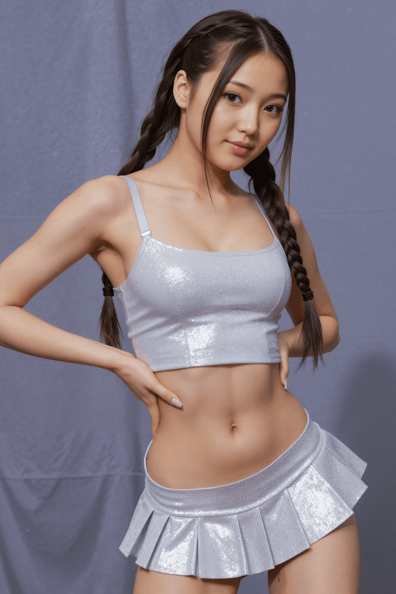 Su-Jin's Piercing Crowd Gaze