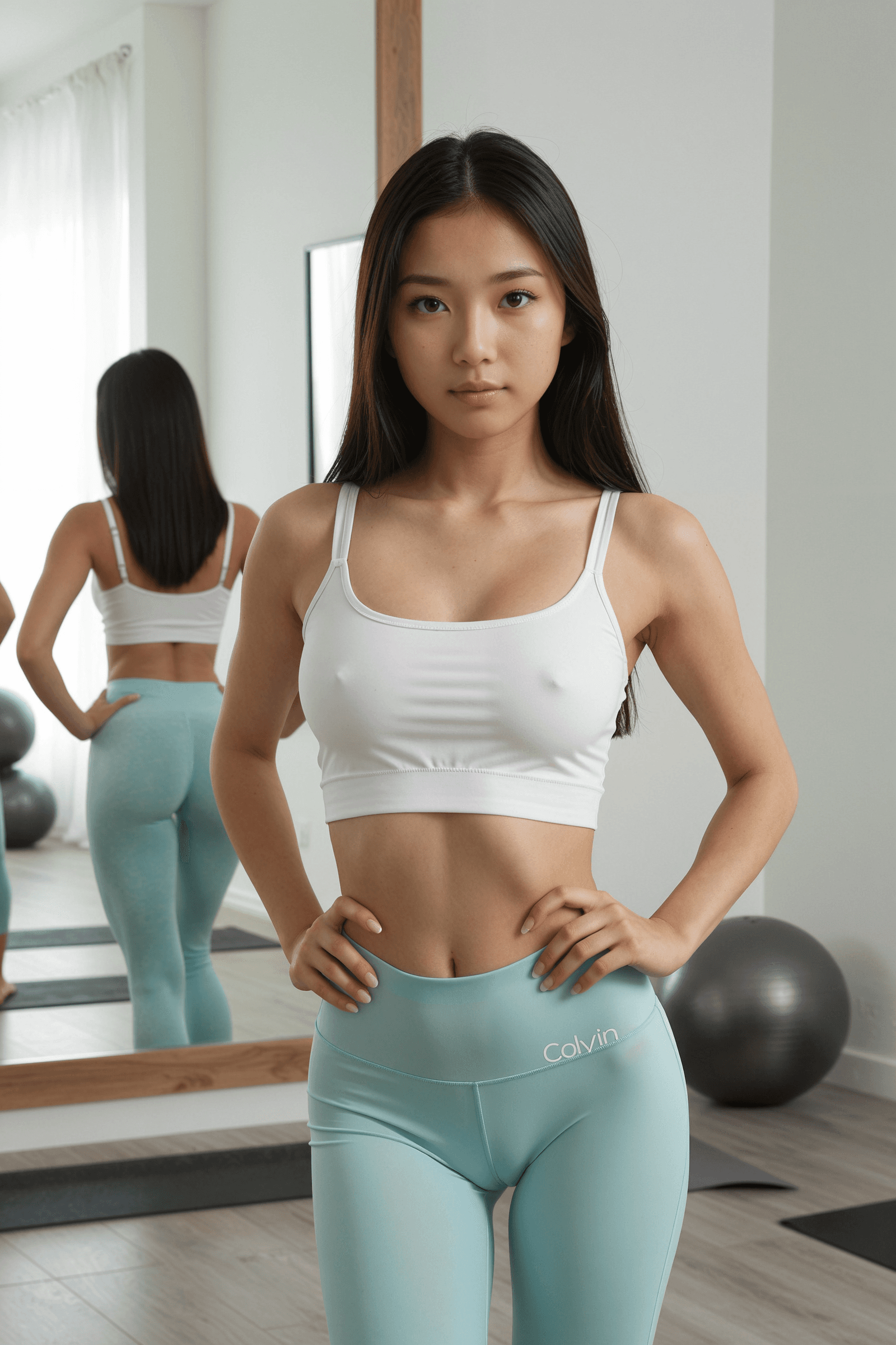Yuna's Sweaty Yoga Temptation