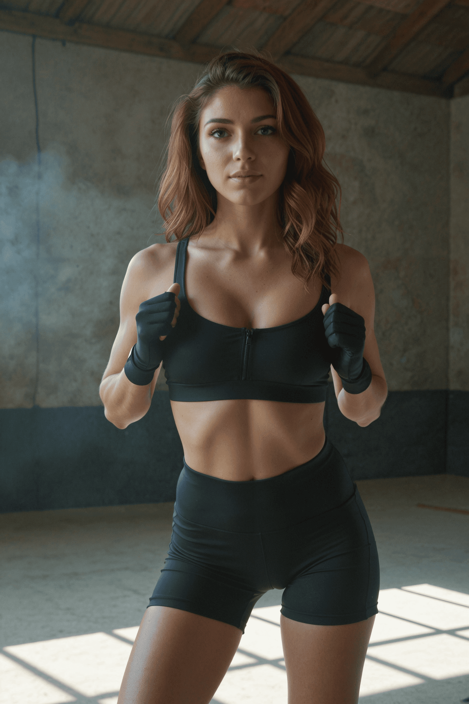 Zara's Fiery Sparring Temptation